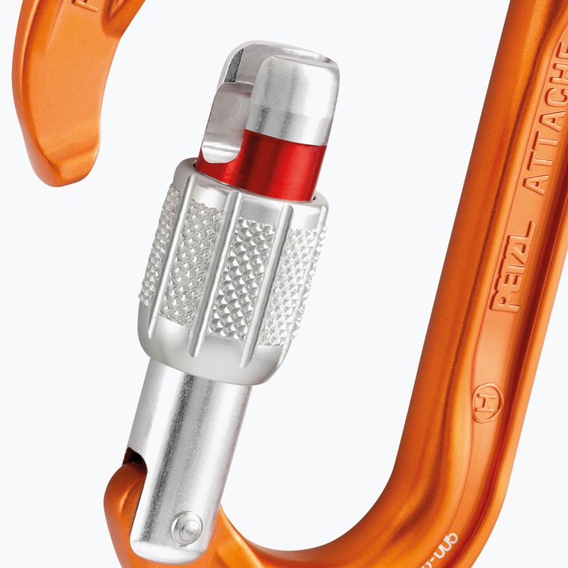 Karabina Petzl Attache oranžová M38A SL 3