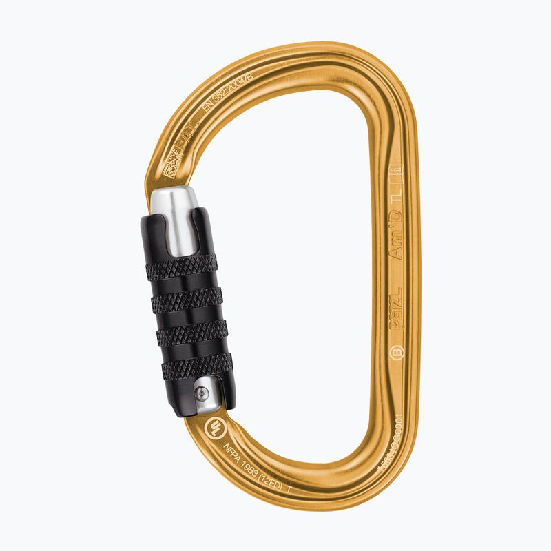 Karabina Petzl Am'D Triact-Lock zlatá M34A TLY