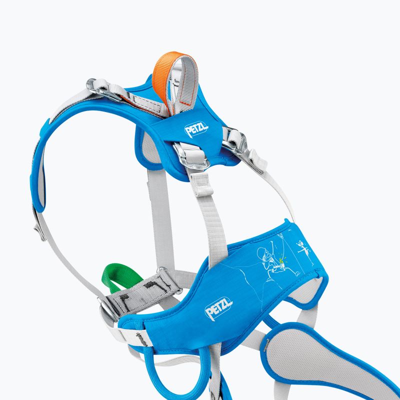 Dětský lezecký úvazek Petzl Gray/blue ouistiti 3