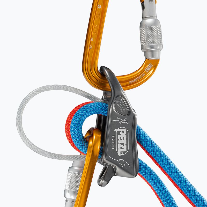 Petzl Reverso šedý jistící a lezecký přístroj D017AA00 4
