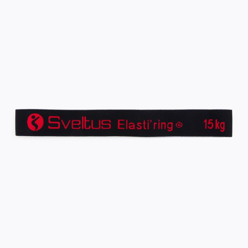 Posilovací guma Sveltus Elasti'ring 15kg černá 0027