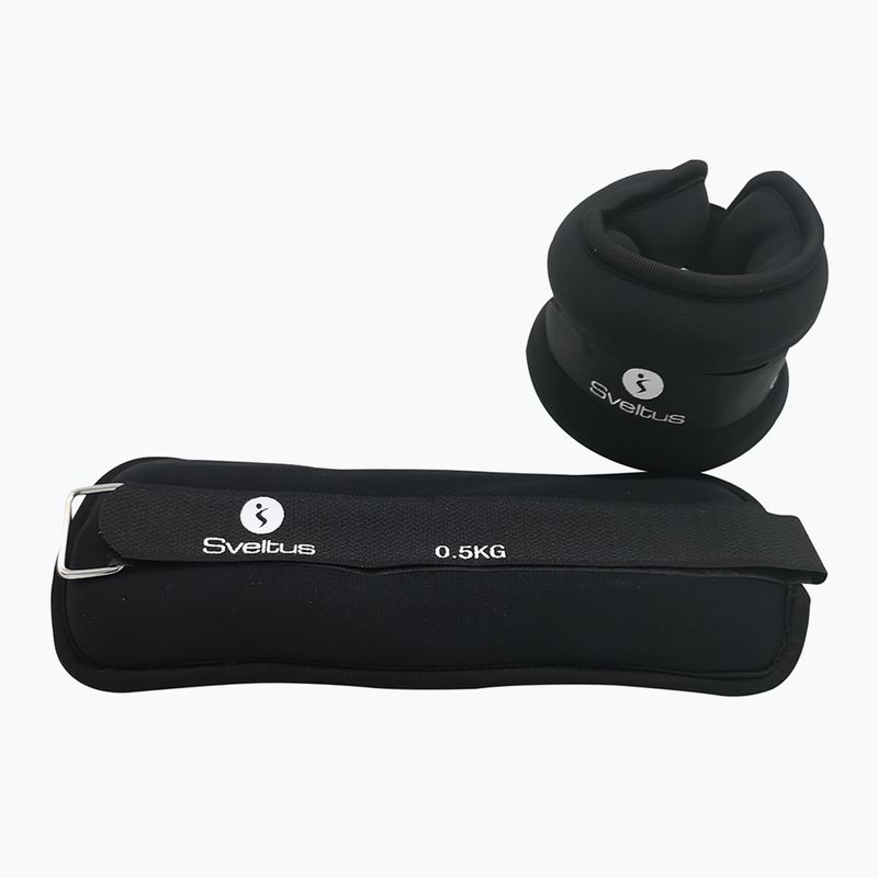 Zátěž na kotníky Sveltus Neoprene Weighted Cuff 500 g black 2