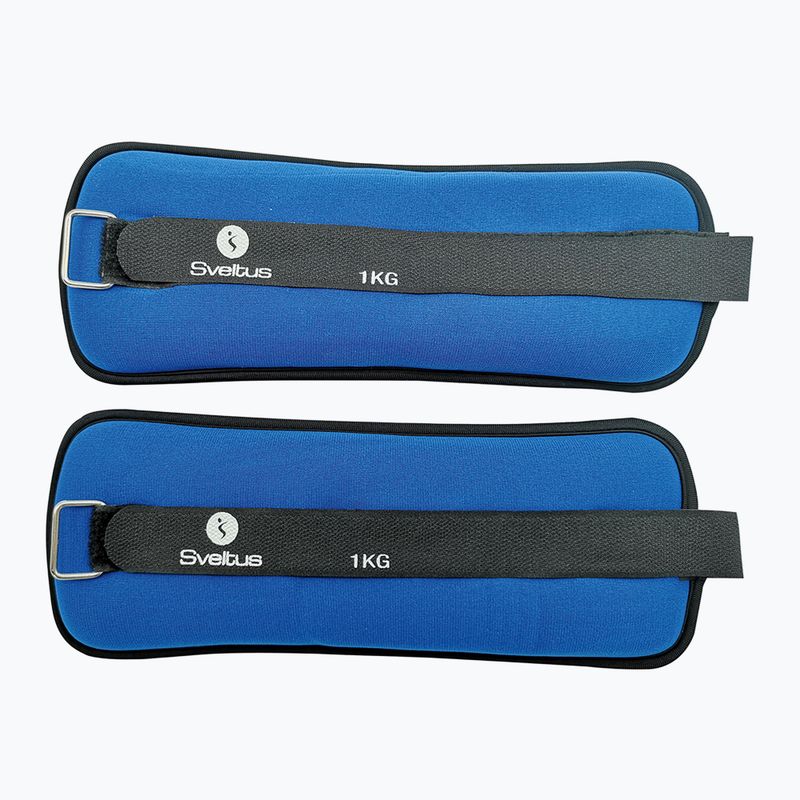 Zátěž na kotníky Sveltus Neoprene Weighted Cuff 2 x 1 kg black
