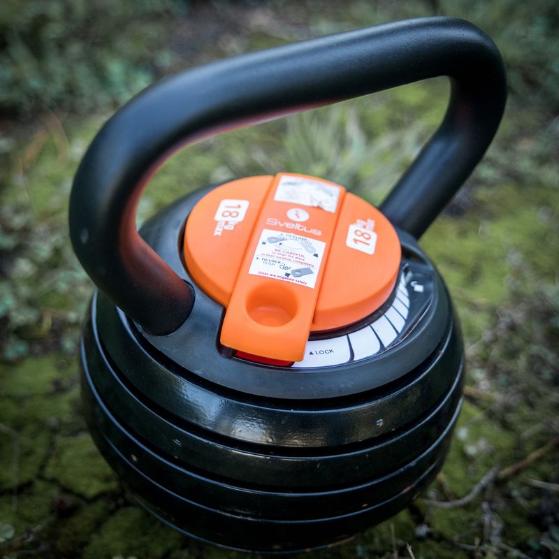 Nastavitelný kettlebell Sveltus Adjustable 4-18 kg black/orange 3