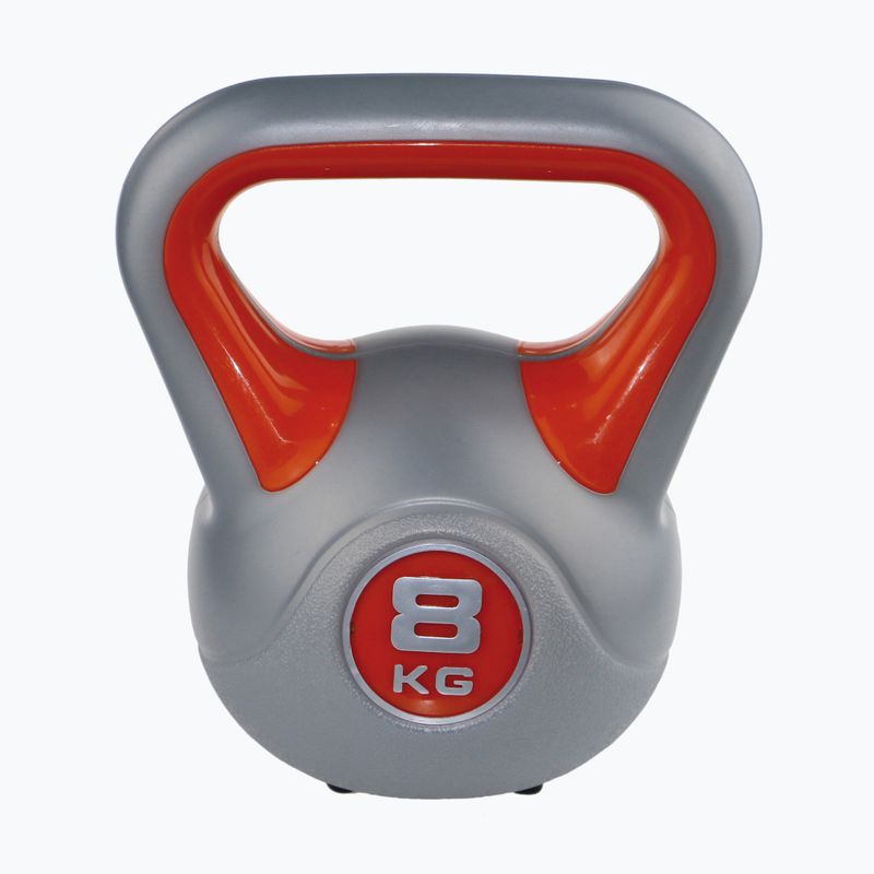 Kettlebell Sveltus Fit 8 kg šedá/červená
