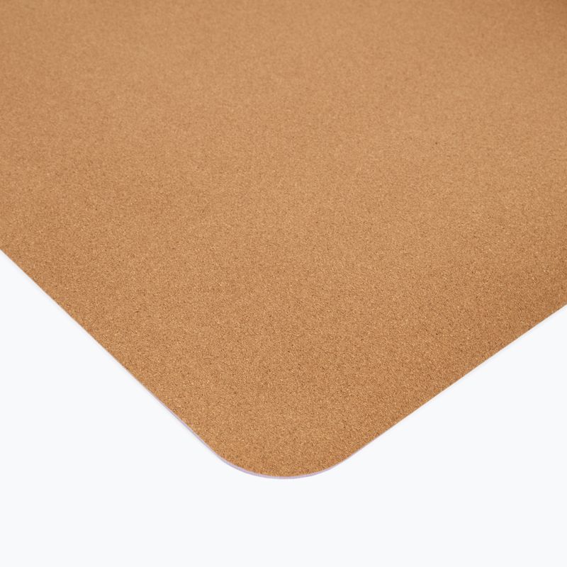 Podložka na cvičení Sveltus Cork Yoga natural/ lila 4
