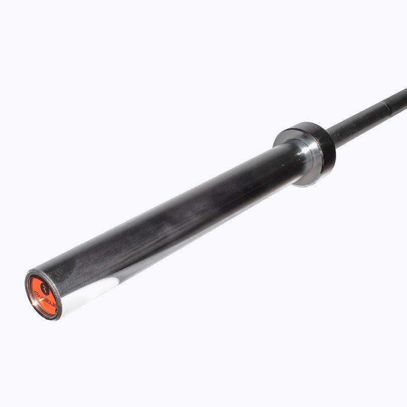 Osa na závaží Sveltus Training Bar + 2 Spring Collars 220 cm chrome 4