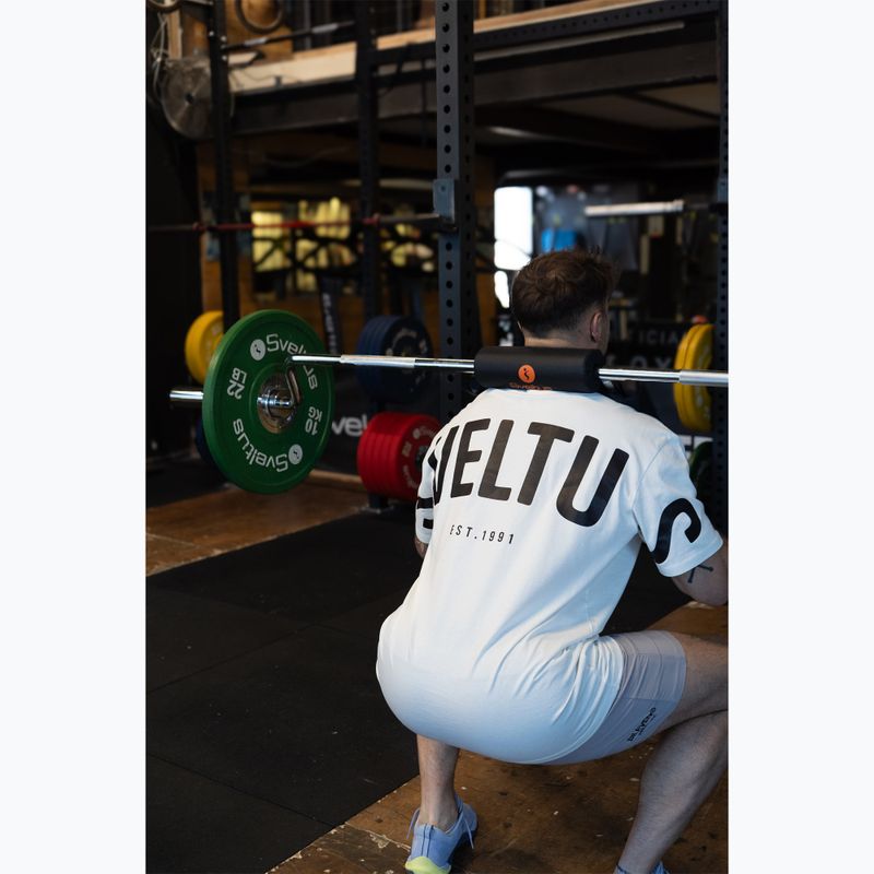 Olympijská osa na dřepy + 2 svorky Sveltus Safety Squat Bar chrome/black 3