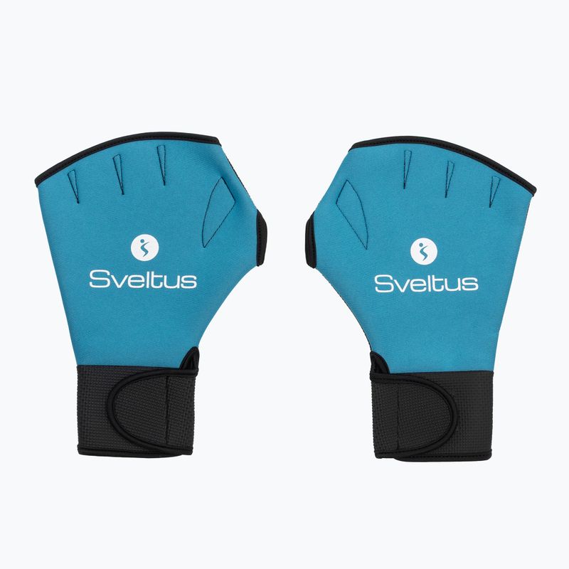 Rukavice na aquafitness Sveltus 1840 Aqua black/blue 2
