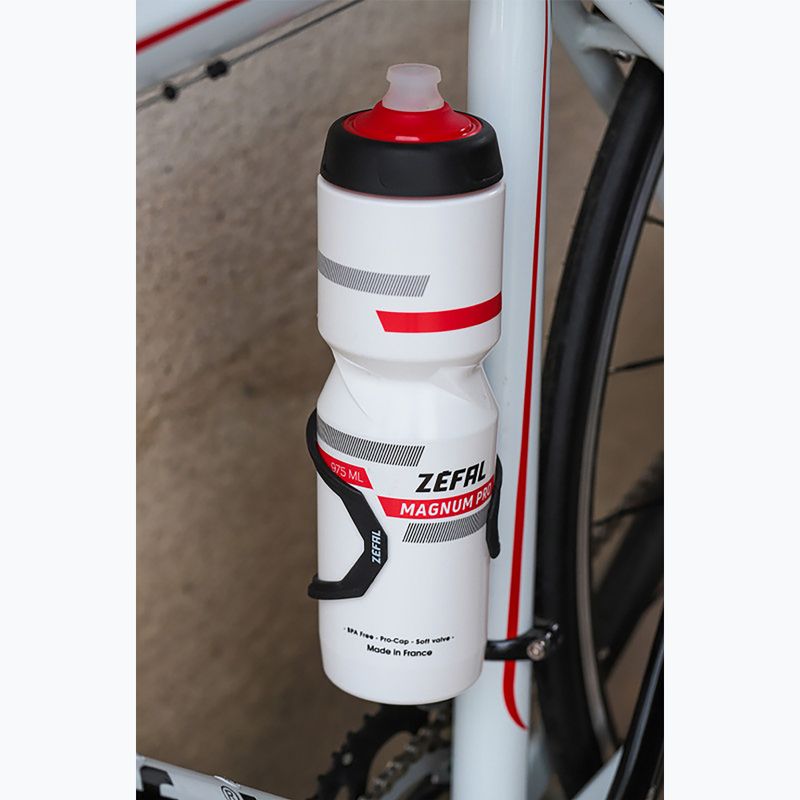 Cyklistická láhev Zefal Magnum Pro 975 ml white/black/red 2