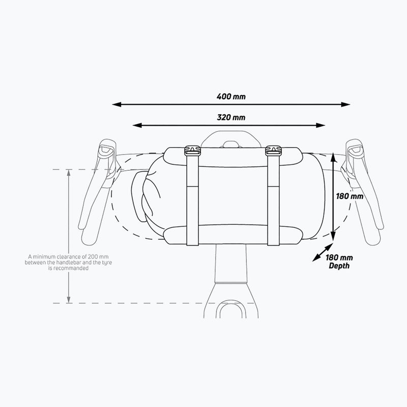 Zefal Bikepacking brašna na řídítka s Adventure F10 červená ZF-7000 6