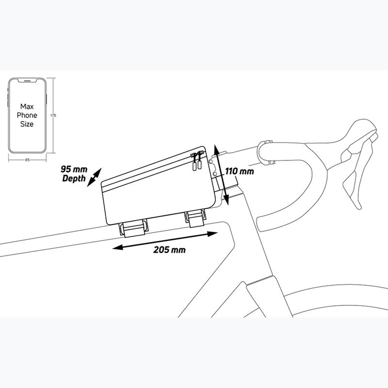 Brašna na kolo Zefal Console Pack T2 černá ZF-7011 6