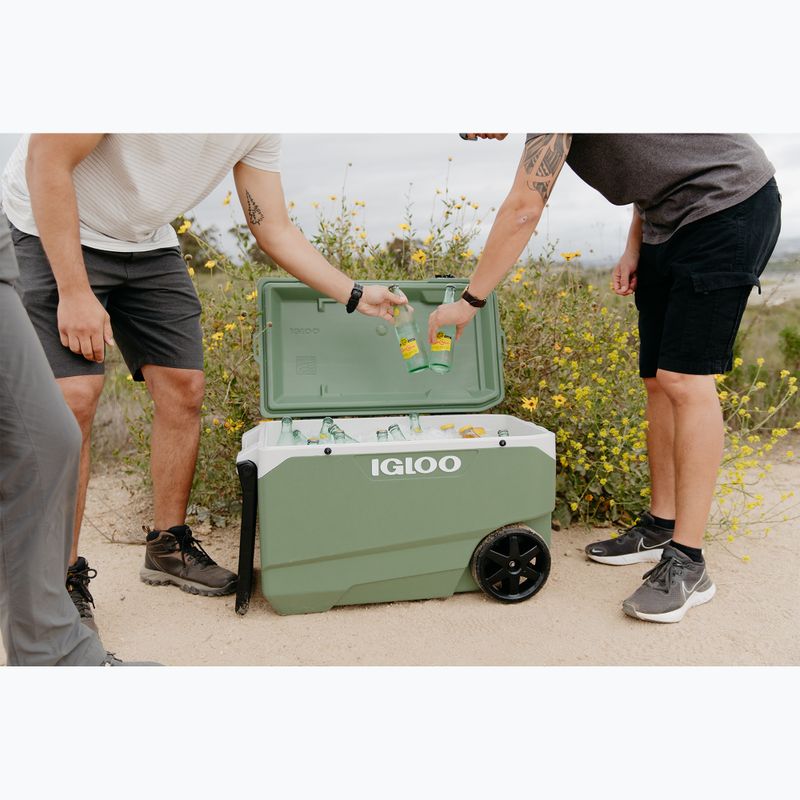 Turistická chladnička Igloo Ecocool Latitude 90 Qt Roller 85 l vintage green 11