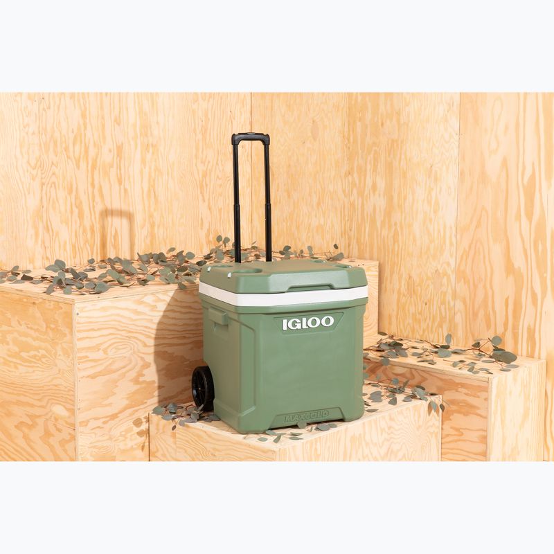 Turistická chladnička Igloo Ecocool Latitude 60 Qt Roller 56 l vintage green 10