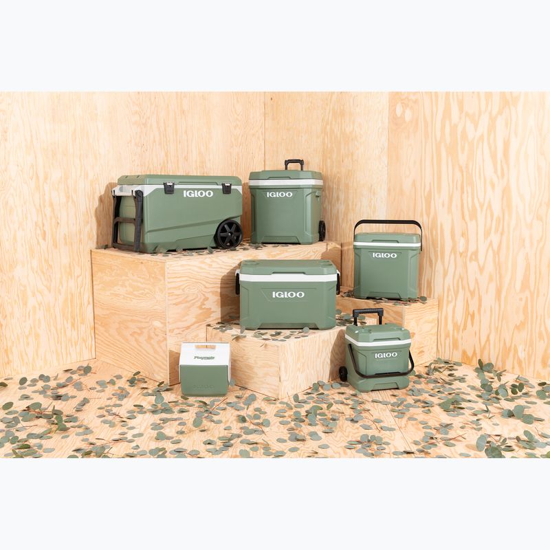 Turistická chladnička Igloo Ecocool Latitude 60 Qt Roller 56 l vintage green 11