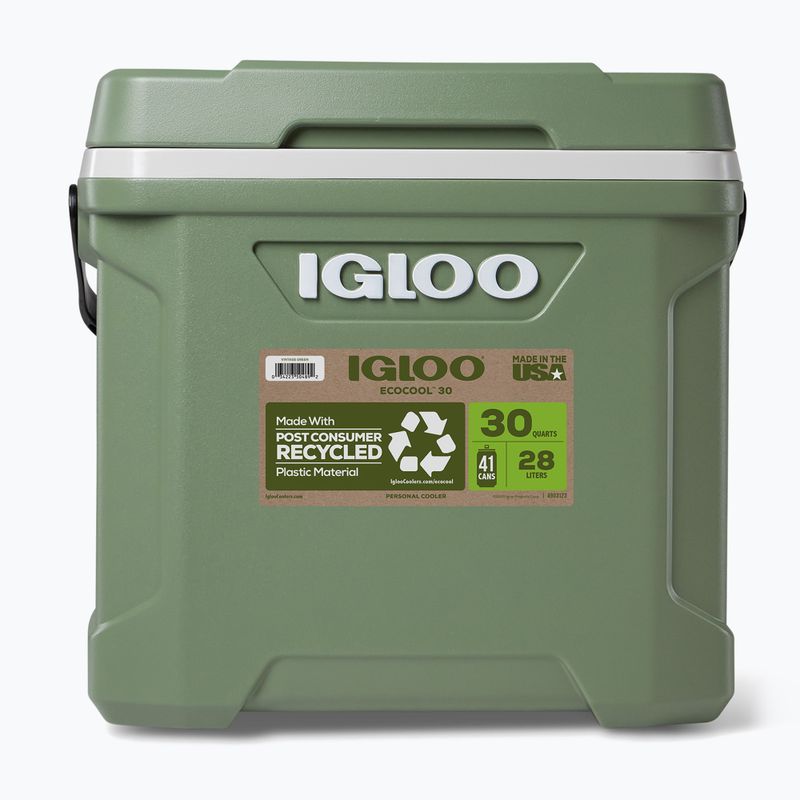 Igloo Ecocool Latitude 30 eco šedá/vintage zelená/černá cestovní chladnička 5
