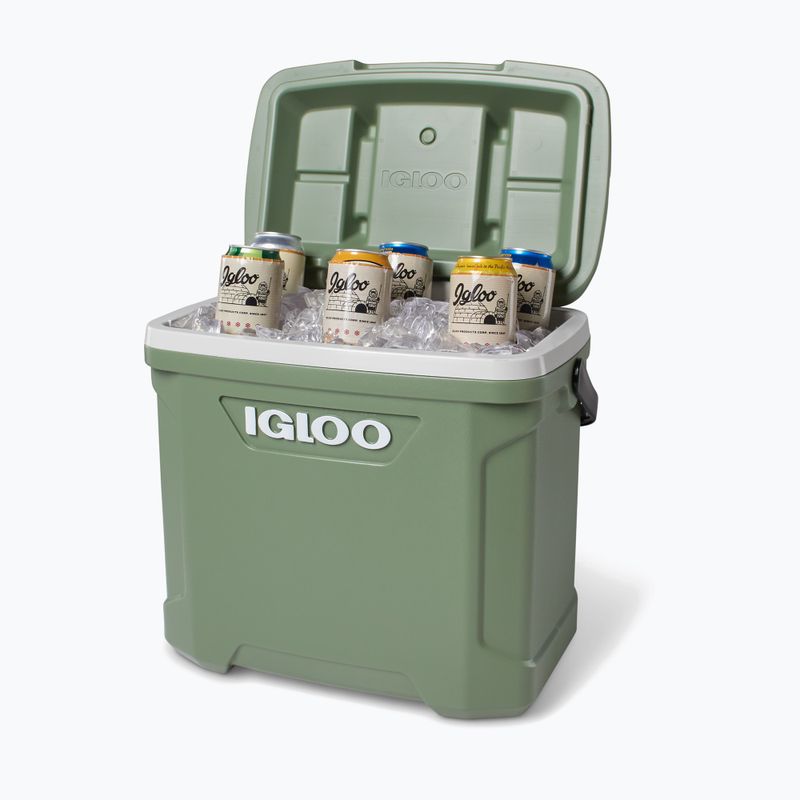 Igloo Ecocool Latitude 30 eco šedá/vintage zelená/černá cestovní chladnička 6