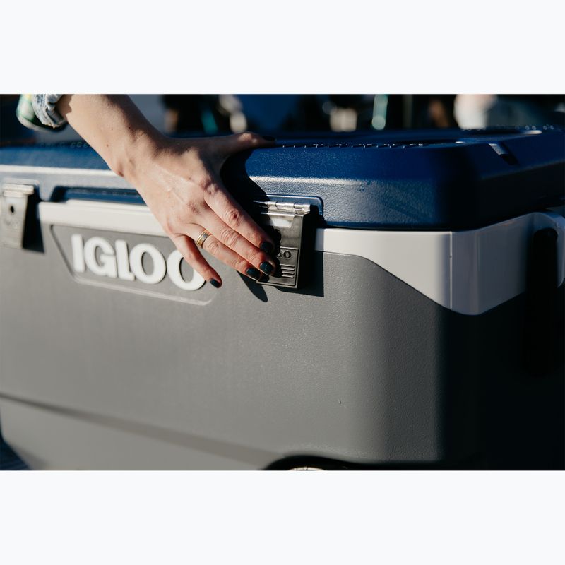 Turistická chladnička Igloo Maxcold Latitude 90 Qt Roller 85 l carbonite/aegean sea 14