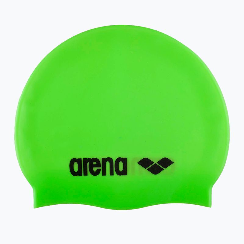 Plavecká čepice arena Classic Silicone acid lime/black