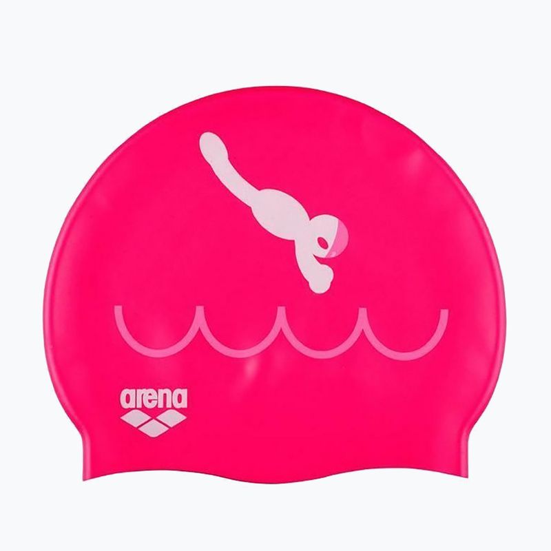 Dětská plavecká čepice arena Kun Cap pink 91552/24 2
