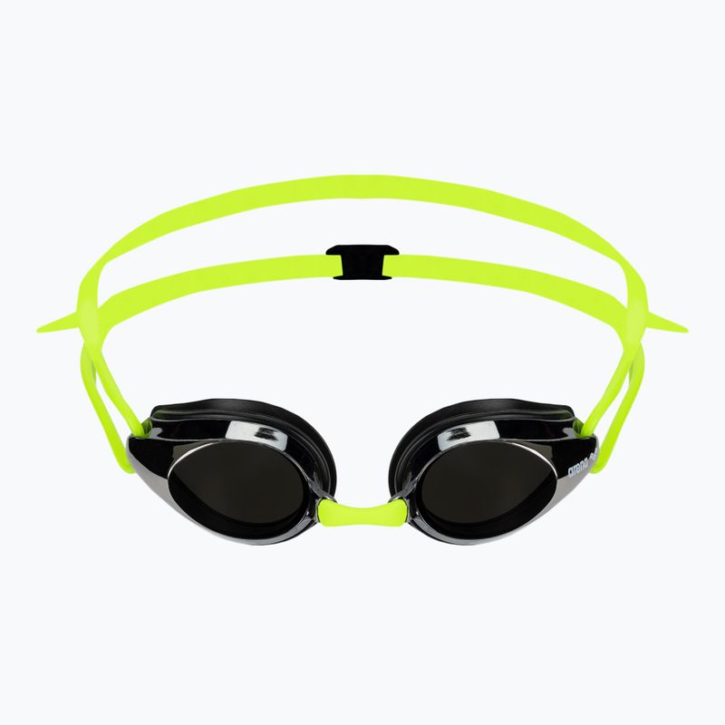 Dětské plavecké brýle arena Tracks JR Mirror silver/black/fluoyellow 2