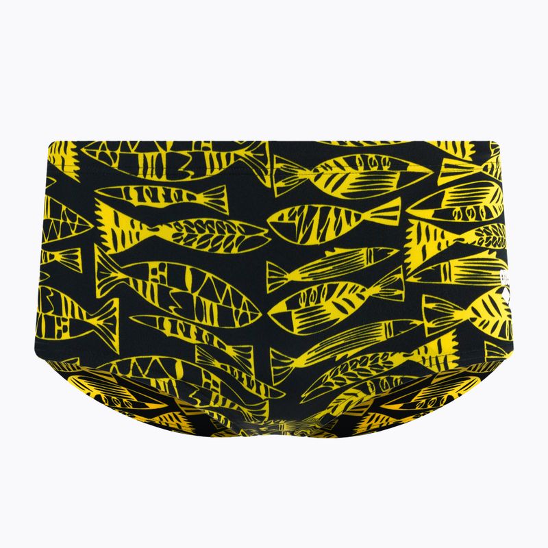 Bokserki kąpielowe męskie arena Fisk Low Waist Short černo-žlutá 2A358/53