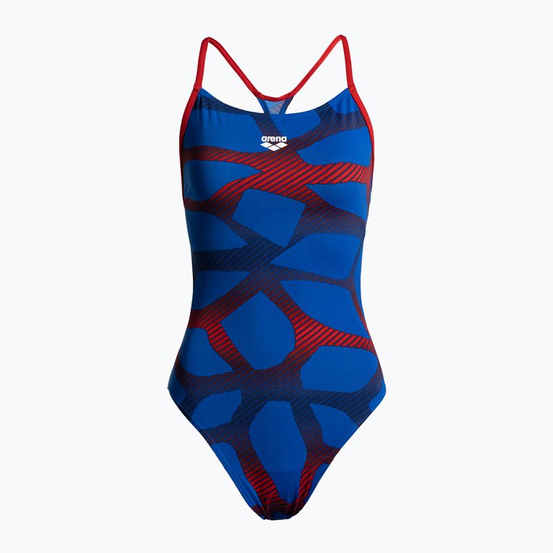 Dámské jednodílné plavky arena Spider Booster Back One Piece modrý 000060/724