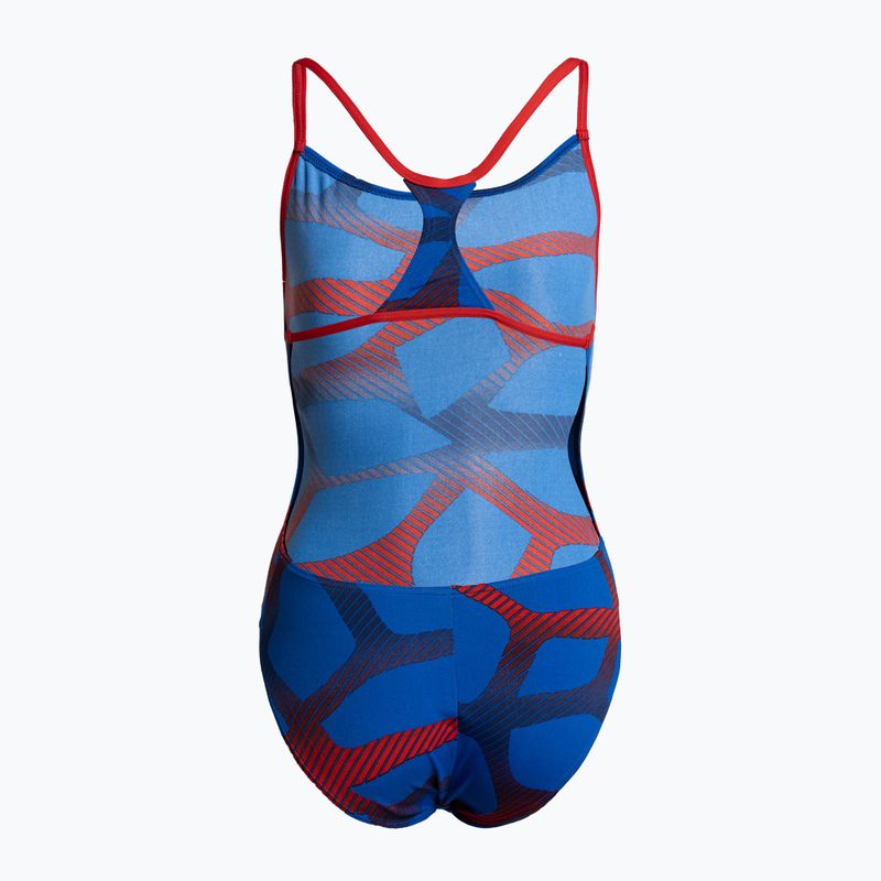 Dámské jednodílné plavky arena Spider Booster Back One Piece modrý 000060/724 2