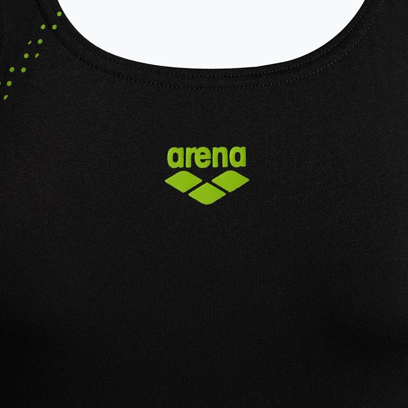 Dámské jednodílné plavky arena Shadow One Piece černo-zeleny 000088/506 3