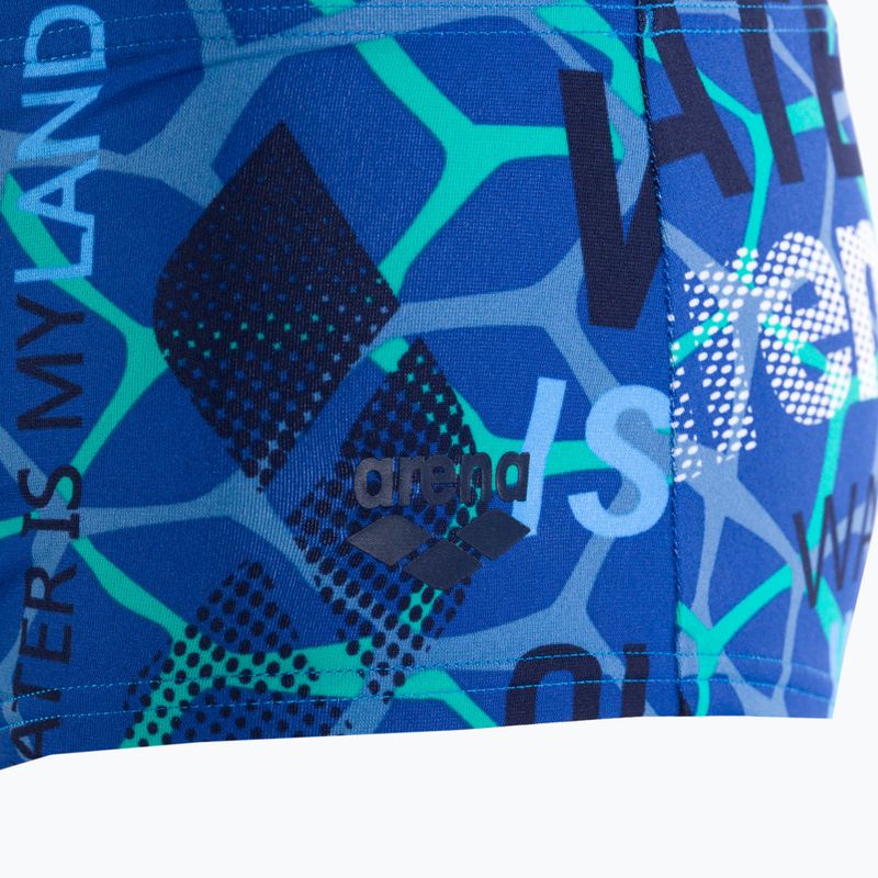 Pánské plavecké boxerky arena Evolution Low Waist modré 001277/810 3