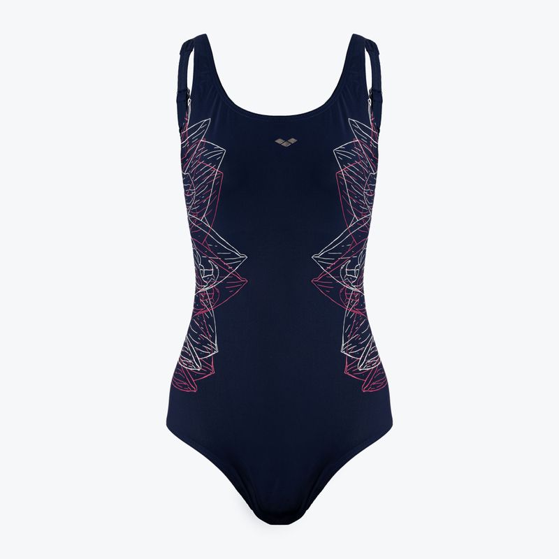 Dámské jednodílné plavky arena Amber Wing Back One Piece navy blue 001260