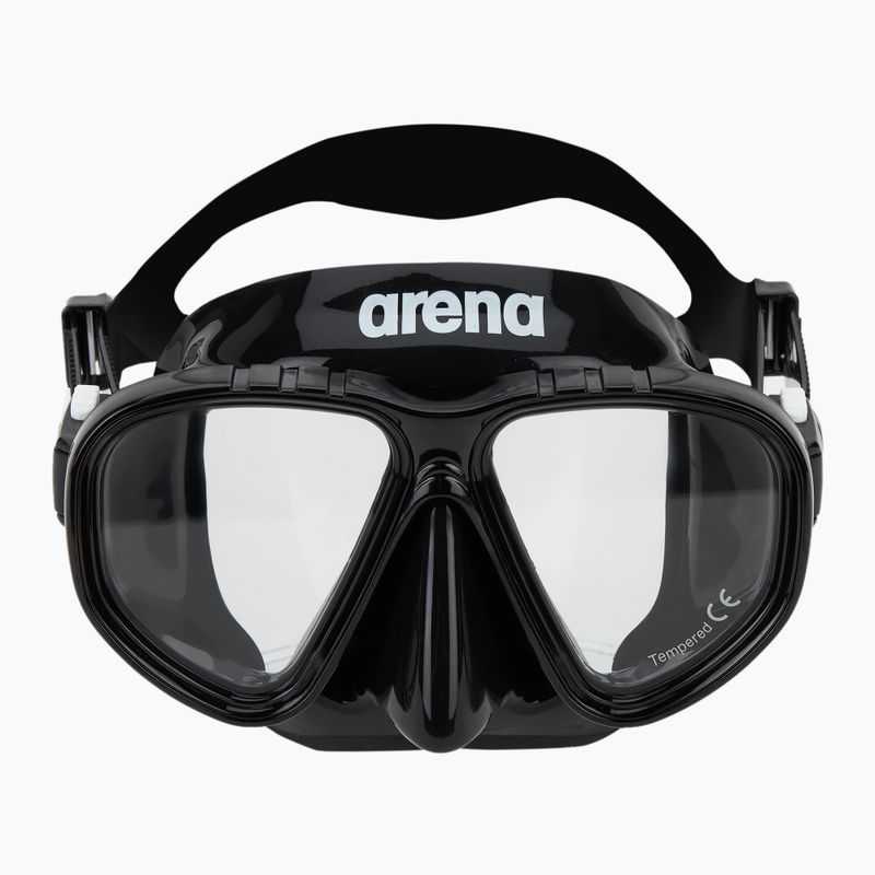 Šnorchlovací sada Arena Premium Snorkeling Set black/clear/black 3
