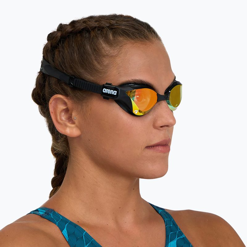 Plavecké brýle Arena Cobra Tri Swipe Mirror yellow copper/black 002508/355 8