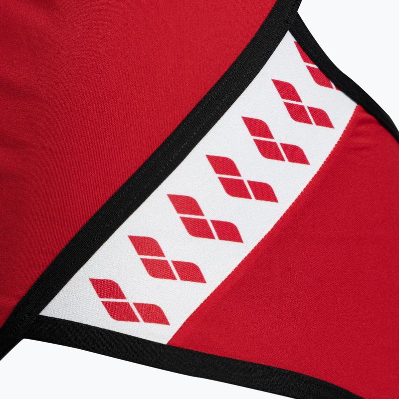 Dámské jednodílné plavky arena Team Stripe Super Fly Back One Piece červeno-černy 001195/415 4
