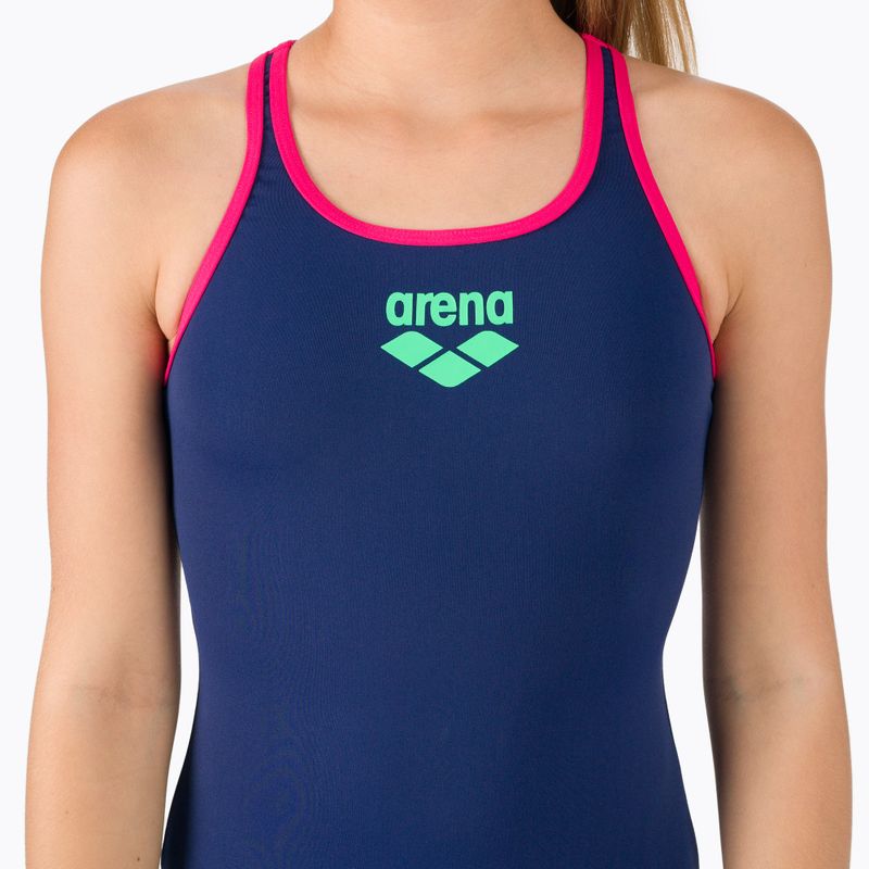Dětské plavky ARENA Biglogo Swim Pro Back One Piece 708 navy blue 001332/708 4