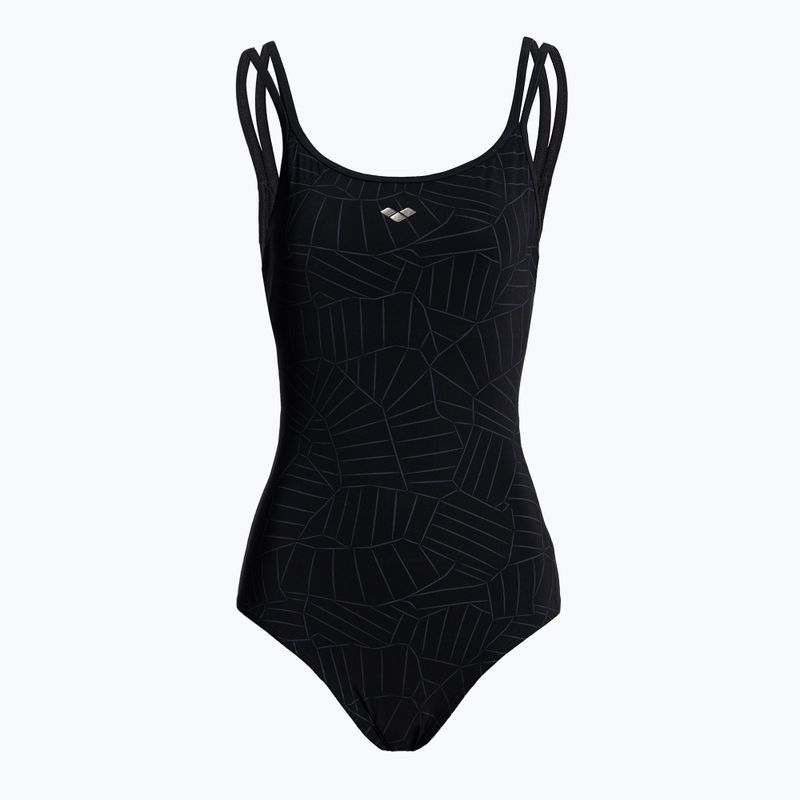 Dámské jednodílné plavky arena Esther Cross Back black 003400/500