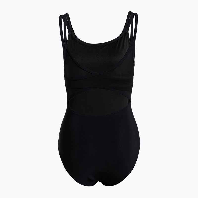 Dámské jednodílné plavky arena Esther Cross Back black 003400/500 2