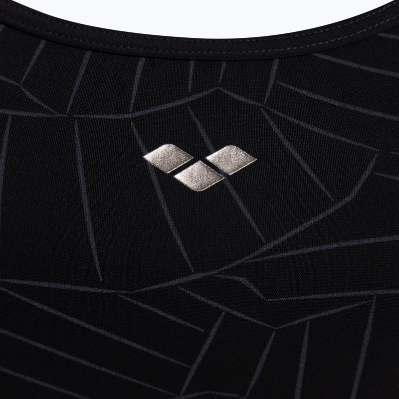 Dámské jednodílné plavky arena Esther Cross Back black 003400/500 3