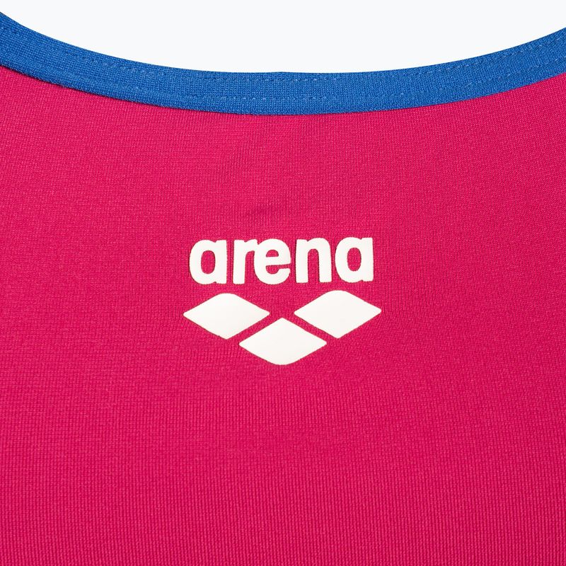 Dámské jednodílné plavky arena Team Stripe Super Fly Back One Piece růžový 001195/970 3