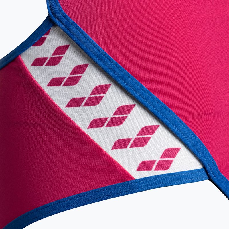 Dámské jednodílné plavky arena Team Stripe Super Fly Back One Piece růžový 001195/970 4