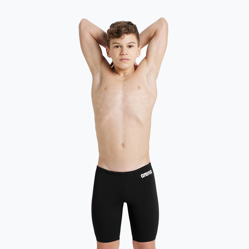 Dětské plavky jammer arena Team Swim Jammer Solid black/white 5