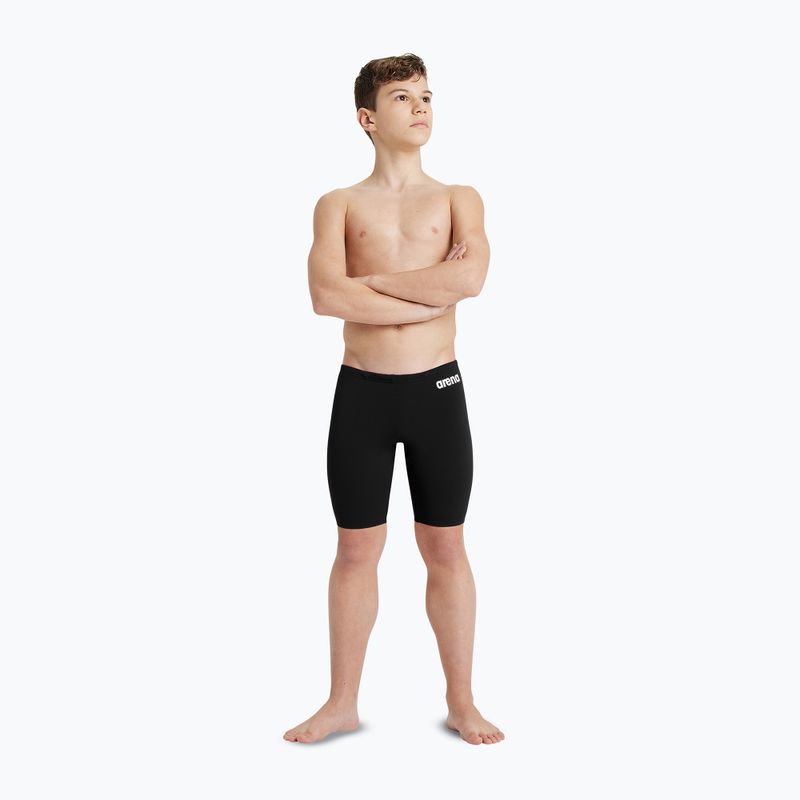 Dětské plavky jammer arena Team Swim Jammer Solid black/white 6