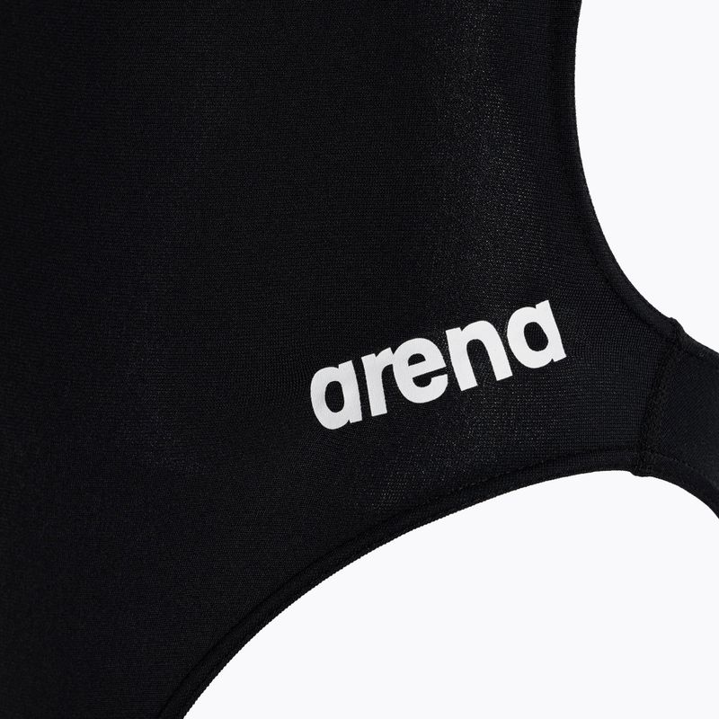 Dětské jednodílné plavky Arena Team Challenge Solid black/white 3