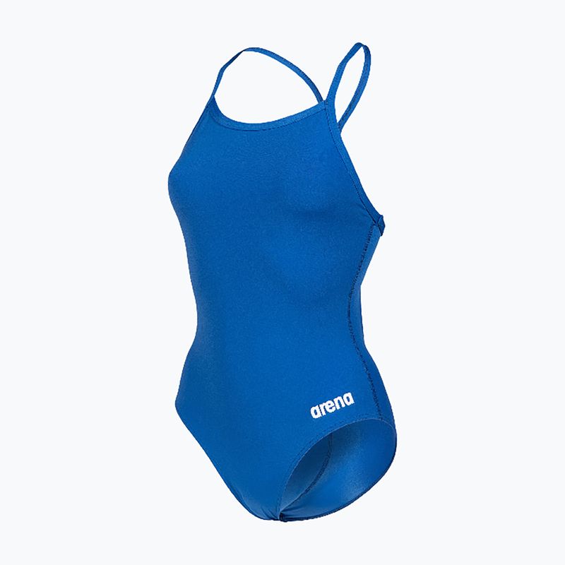 Dámské jednodílné plavky Arena Team Light Drop Solid royal/white 3