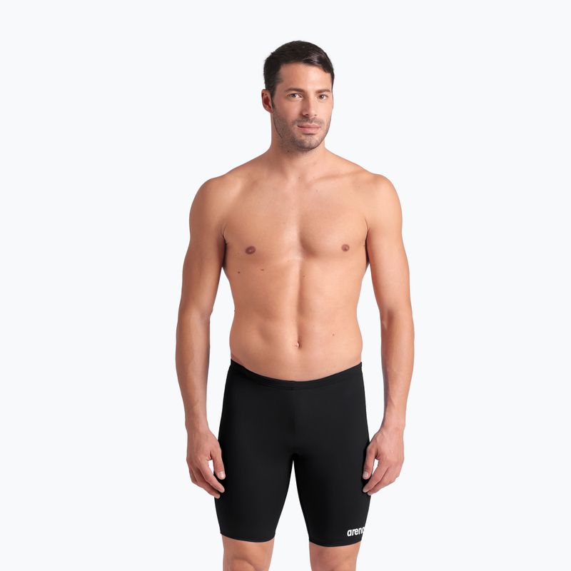 Pánské plavecké jammery arena Team Swim Jammer Solid black/white 5