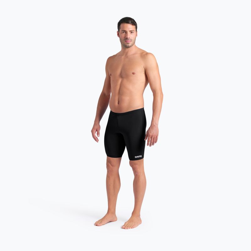 Pánské plavecké jammery arena Team Swim Jammer Solid black/white 6