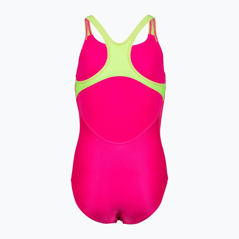 Dětské jednodílné plavky arena Swim Pro Back Logo růžový 005539/760 5