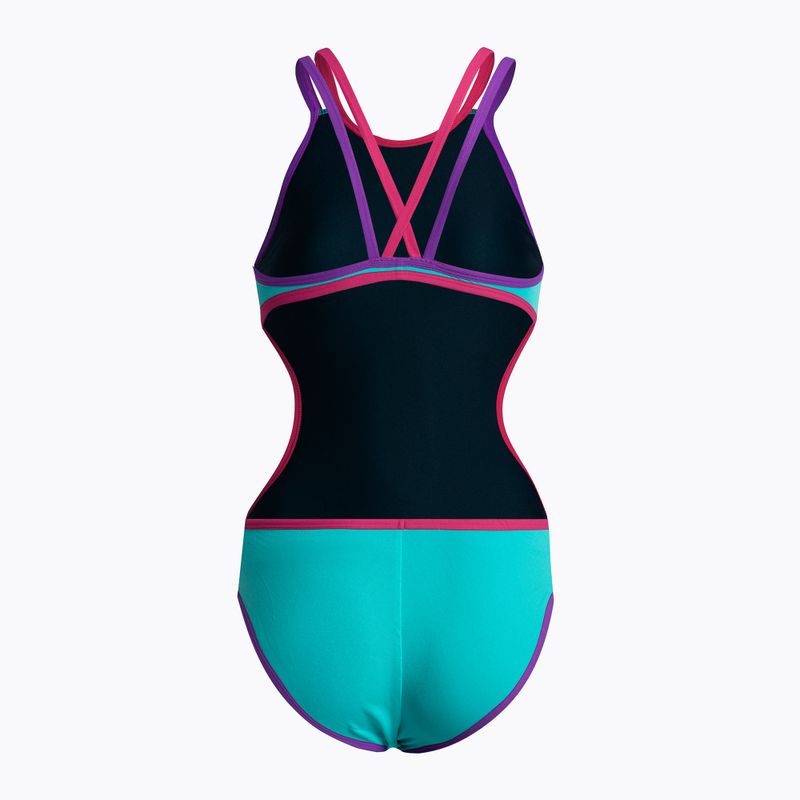 Dámské jednodílné plavky arena One Double Cross Back One Piece modrý 004732/889 2