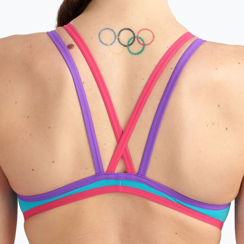 Dámské jednodílné plavky arena One Double Cross Back One Piece modrý 004732/889 7