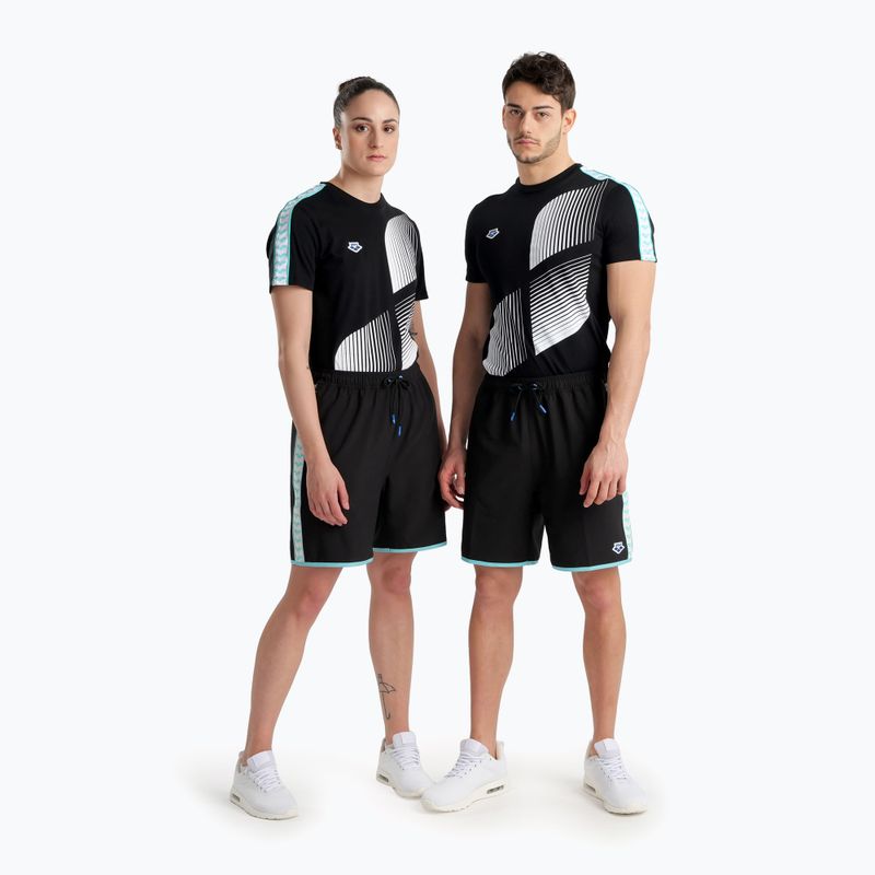 Pánské plavecké šortky arena Icons Team Stripe Bermuda Logo černé 005652/518